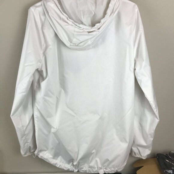 Adidas White Nylon/Polyester Jacket, Women's M - Picture 5 of 6